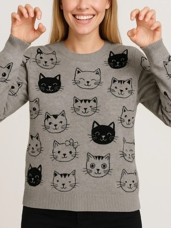 Calligraphie by Anthropologie Sweaters - Anthropologie Calligraphie Kitty Sweater Size Large